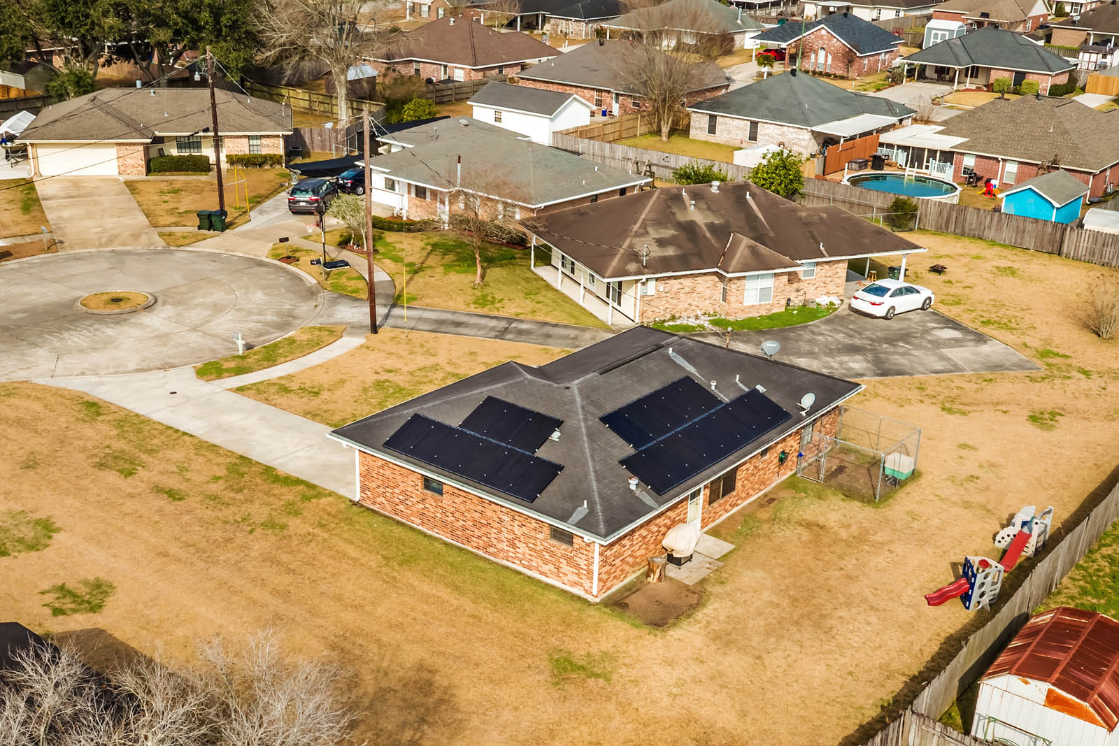 3008 Pinewood Houma LA Solar Panels Installed