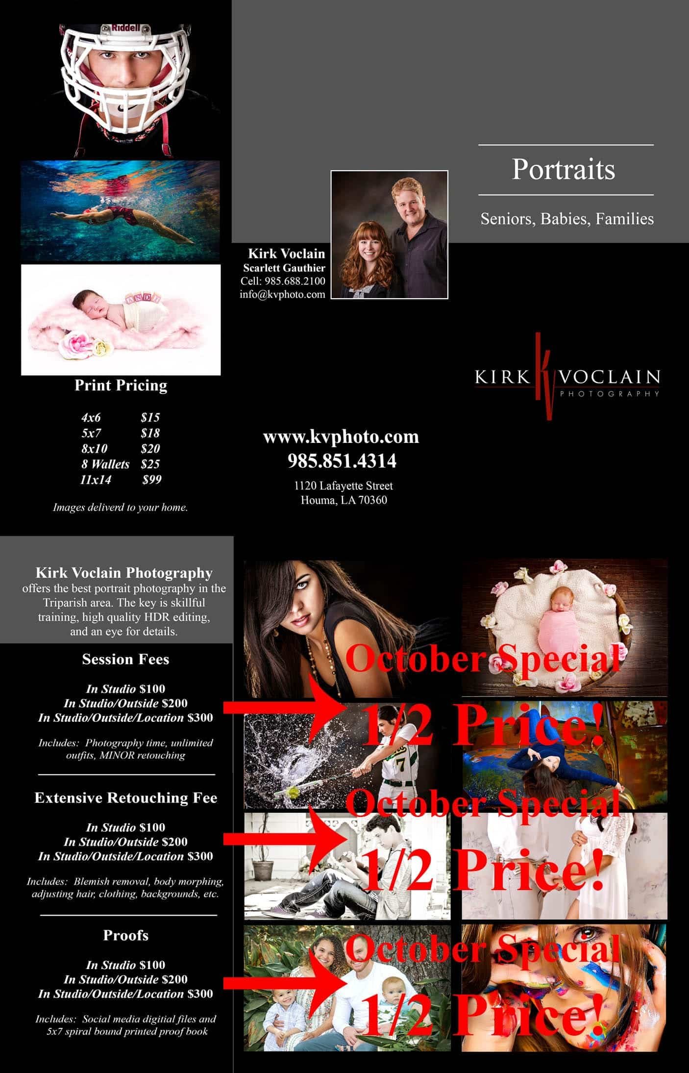 Kirk Voclain Photography Houma Senior Pictures SPECIAL OCTOBER Pricing