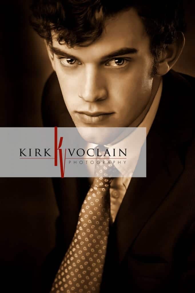Sepia senior boy By Kirk Voclain Photography Houma Photographer