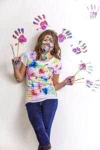 Kirk voclain senior picture paint hands studio houma la