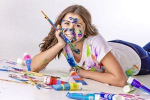 Kirk voclain senior portrait paint studio floor houma la