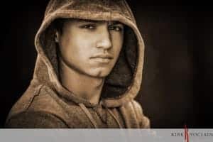 senior boy downtown houma la black white