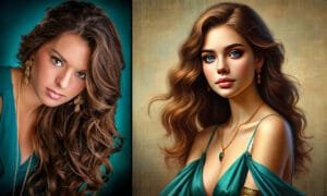 Senior Portrait Transformed into a Painting by Kirk Voclain Photography