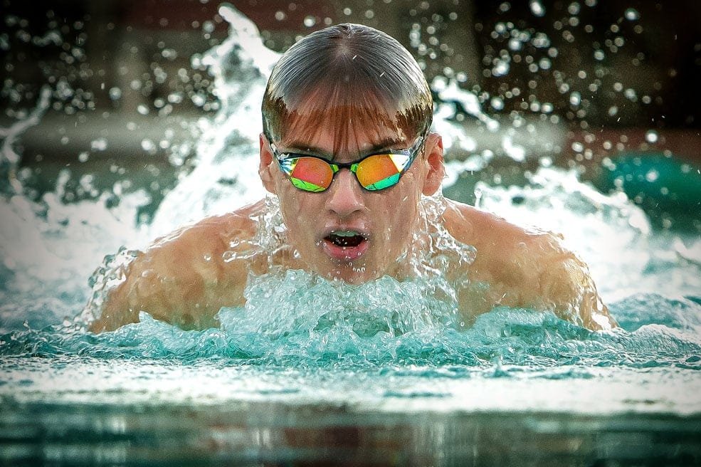 High School Senior Boy Swimming by Kirk Voclain