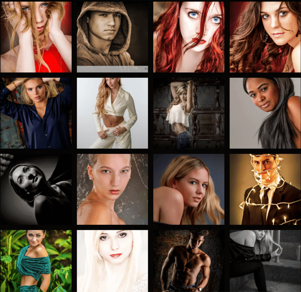 Sample Model Images by Kirk Voclain Photography